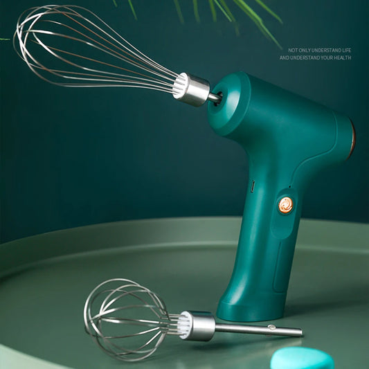 Handheld Electric Mixer – USB Rechargeable Mini Electric Whisk with One-Touch Speed Control - ZOOMNSTORE