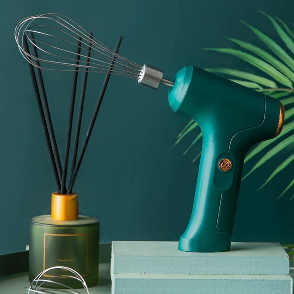 Handheld Electric Mixer – USB Rechargeable Mini Electric Whisk with One-Touch Speed Control - ZOOMNSTORE