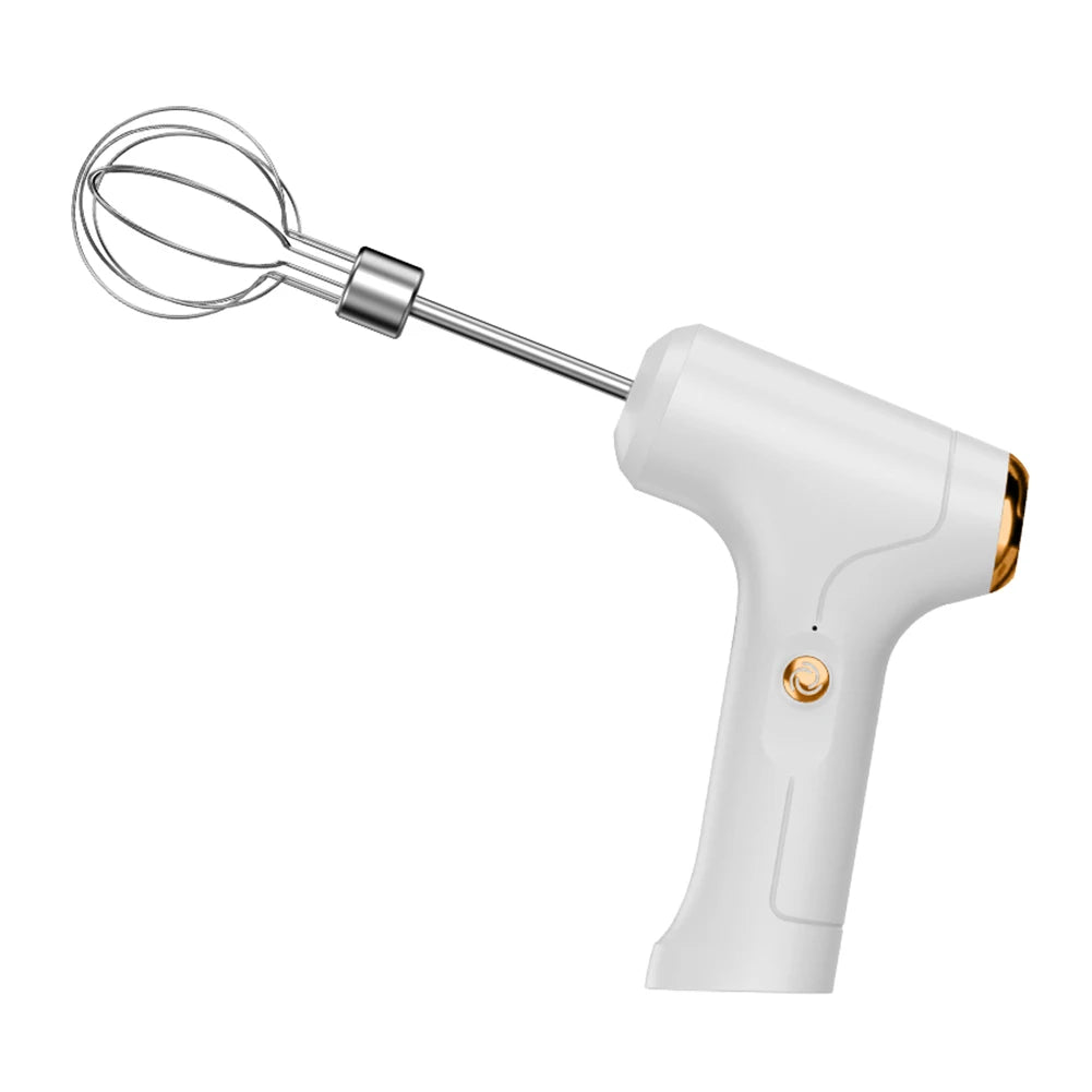 Handheld Electric Mixer – USB Rechargeable Mini Electric Whisk with One-Touch Speed Control - ZOOMNSTORE