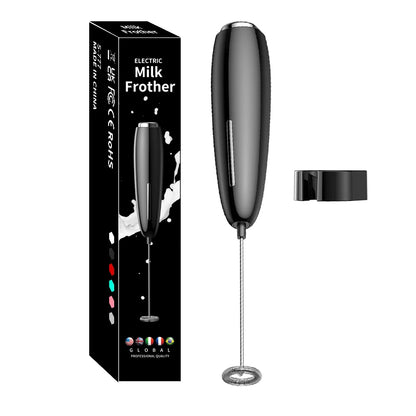 Handheld Milk Frother - Electric Battery Powered Foam Maker With Stand - ZOOMNSTORE
