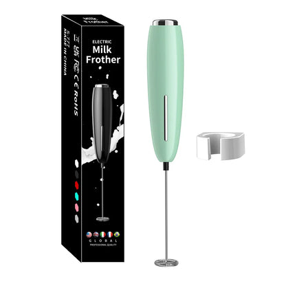 Handheld Milk Frother - Electric Battery Powered Foam Maker With Stand - ZOOMNSTORE
