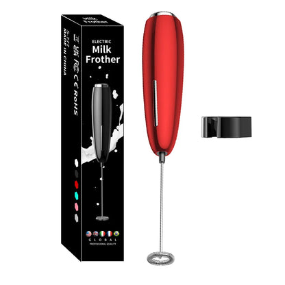 Handheld Milk Frother - Electric Battery Powered Foam Maker With Stand - ZOOMNSTORE