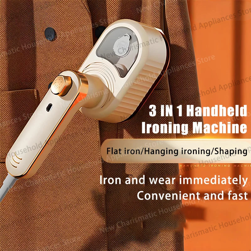 Handheld Steam Iron – Portable Garment Steamer With Stainless Steel Soleplate - ZOOMNSTORE