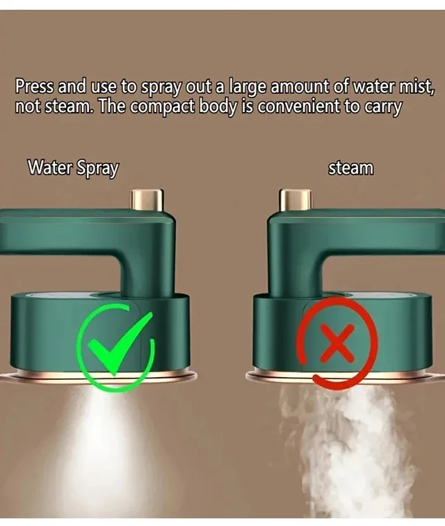 Handheld Steam Iron – Portable Garment Steamer With Stainless Steel Soleplate - ZOOMNSTORE