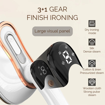 Handheld Steam Iron - Portable Steam Iron With Large Water Tank & Folding Handle - ZOOMNSTORE