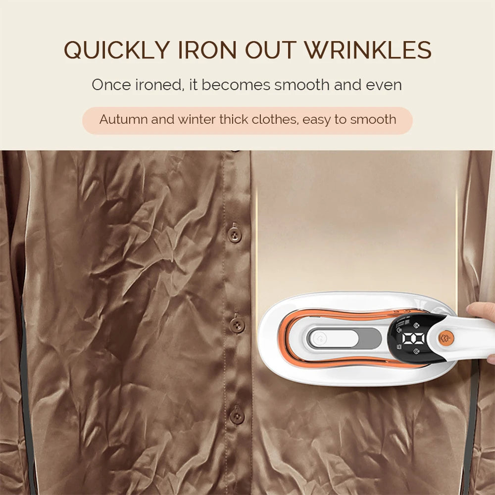 Handheld Steam Iron - Portable Steam Iron With Large Water Tank & Folding Handle - ZOOMNSTORE