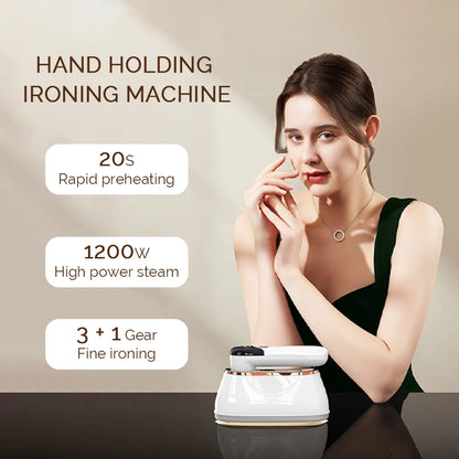Handheld Steam Iron - Portable Steam Iron With Large Water Tank & Folding Handle - ZOOMNSTORE