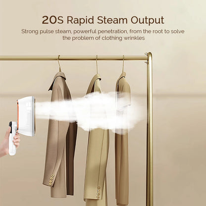 Handheld Steam Iron - Portable Steam Iron With Large Water Tank & Folding Handle - ZOOMNSTORE