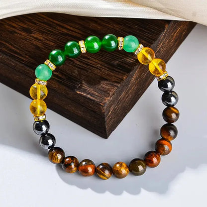 Handmade 8mm Multi-Color Beaded Bracelet - Perfect Gift for Festivals and Anniversaries - ZOOMNSTORE