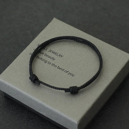 Handmade Adjustable Rope Bracelet for Men - Anniversary Gift for Boyfriend or Husband - ZOOMNSTORE