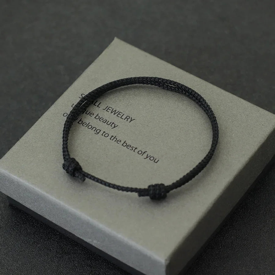 Handmade Adjustable Rope Bracelet for Men - Anniversary Gift for Boyfriend or Husband - ZOOMNSTORE