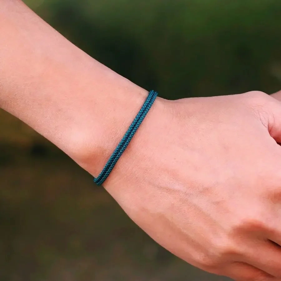 Handmade Adjustable Rope Bracelet for Men - Anniversary Gift for Boyfriend or Husband - ZOOMNSTORE
