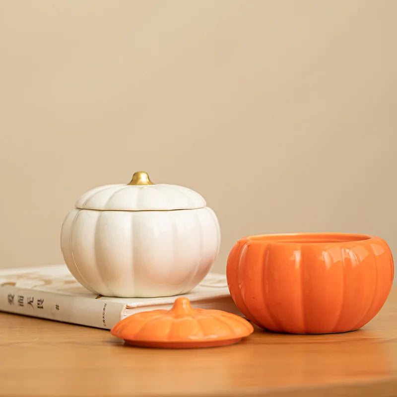 Pumpkin-Shaped Handmade Aromatherapy Candle - Holiday Decor  Gift Decoration - ZOOMNSTORE