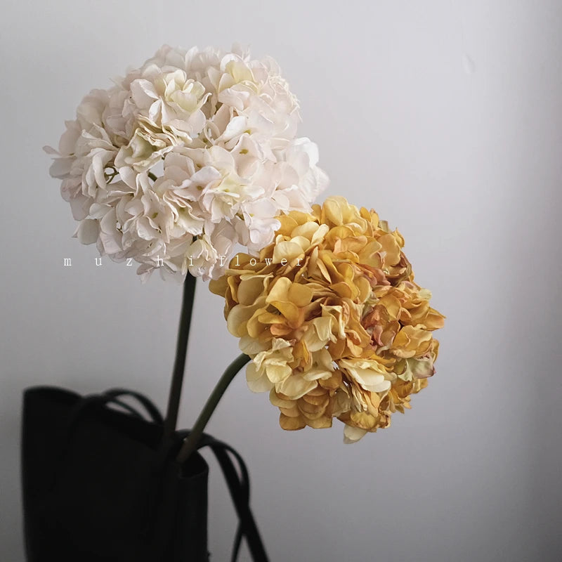 Handmade Silk Hydrangea Flowers for Elegant White and Pink Wedding Decor - ZOOMNSTORE