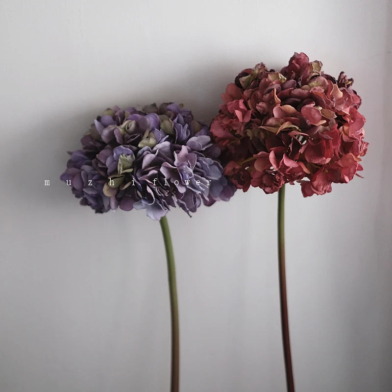 Handmade Silk Hydrangea Flowers for Elegant White and Pink Wedding Decor - ZOOMNSTORE