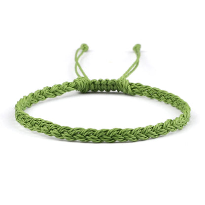 Handmade Braided Bracelets - Adjustable Waxed Thread Charm Jewelry for Men  Women - ZOOMNSTORE
