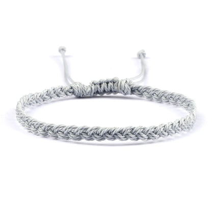 Handmade Braided Bracelets - Adjustable Waxed Thread Charm Jewelry for Men  Women - ZOOMNSTORE