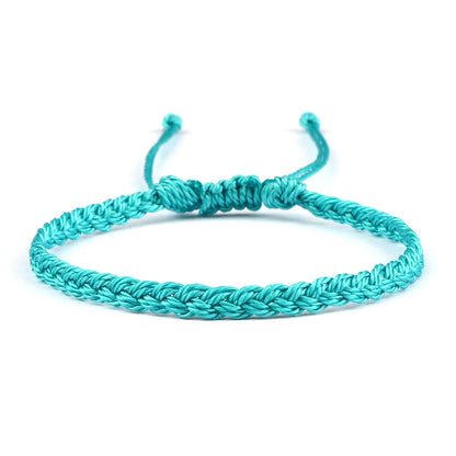 Handmade Braided Bracelets - Adjustable Waxed Thread Charm Jewelry for Men  Women - ZOOMNSTORE