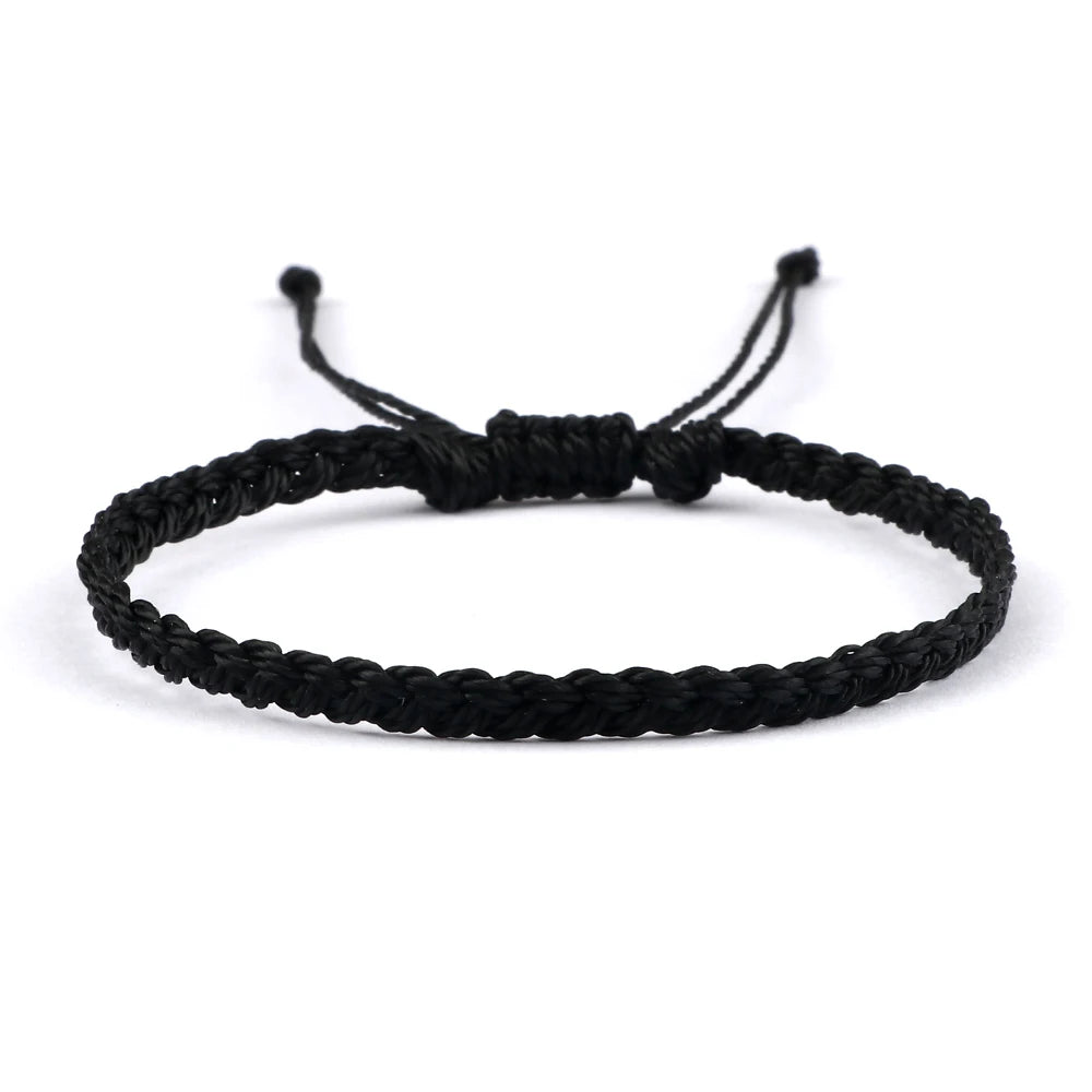 Handmade Braided Bracelets - Adjustable Waxed Thread Charm Jewelry for Men  Women - ZOOMNSTORE