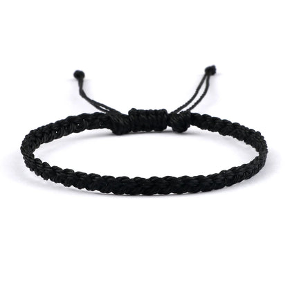 Handmade Braided Bracelets - Adjustable Waxed Thread Charm Jewelry for Men  Women - ZOOMNSTORE