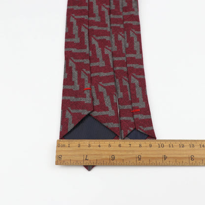Handmade Cotton Cashmere Necktie - Striped Slim Tie for Men - ZOOMNSTORE