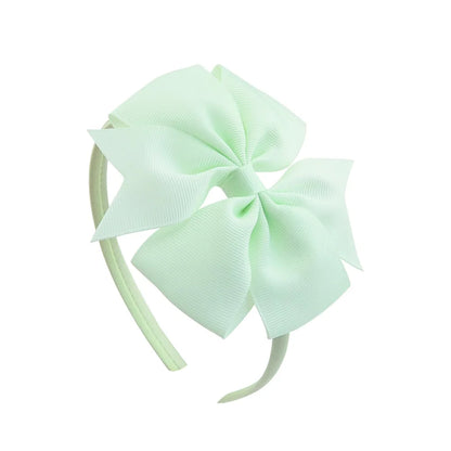 1 Piece Ribbon Handmade Hair Bows Hairbands for Baby Girls 20 Colors Cute Bowknot Solid Headband Headwear Baby Hair Accessories - ZOOMNSTORE