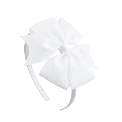 1 Piece Ribbon Handmade Hair Bows Hairbands for Baby Girls 20 Colors Cute Bowknot Solid Headband Headwear Baby Hair Accessories - ZOOMNSTORE