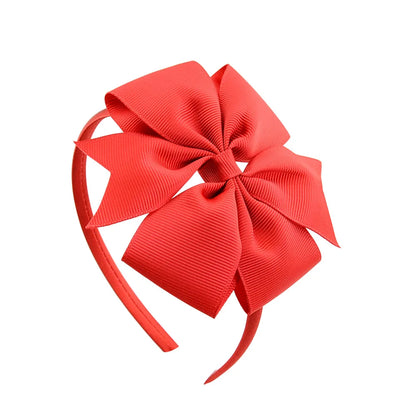 1 Piece Ribbon Handmade Hair Bows Hairbands for Baby Girls 20 Colors Cute Bowknot Solid Headband Headwear Baby Hair Accessories - ZOOMNSTORE