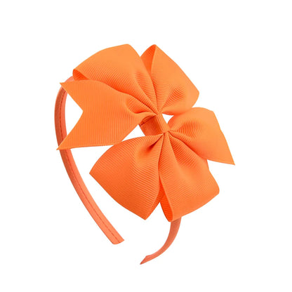 1 Piece Ribbon Handmade Hair Bows Hairbands for Baby Girls 20 Colors Cute Bowknot Solid Headband Headwear Baby Hair Accessories - ZOOMNSTORE