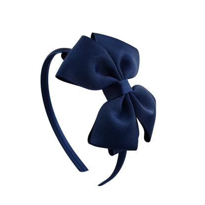 1 Piece Ribbon Handmade Hair Bows Hairbands for Baby Girls 20 Colors Cute Bowknot Solid Headband Headwear Baby Hair Accessories - ZOOMNSTORE