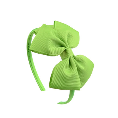 1 Piece Ribbon Handmade Hair Bows Hairbands for Baby Girls 20 Colors Cute Bowknot Solid Headband Headwear Baby Hair Accessories - ZOOMNSTORE