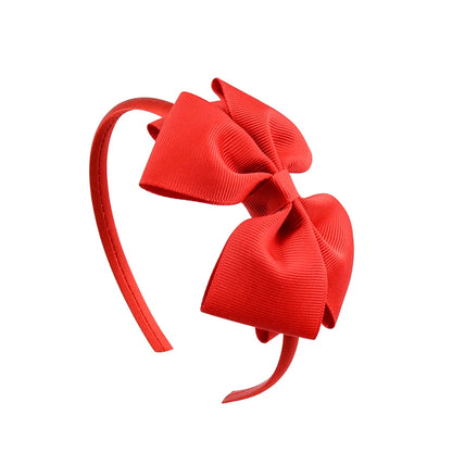 1 Piece Ribbon Handmade Hair Bows Hairbands for Baby Girls 20 Colors Cute Bowknot Solid Headband Headwear Baby Hair Accessories - ZOOMNSTORE