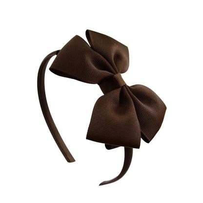 1 Piece Ribbon Handmade Hair Bows Hairbands for Baby Girls 20 Colors Cute Bowknot Solid Headband Headwear Baby Hair Accessories - ZOOMNSTORE