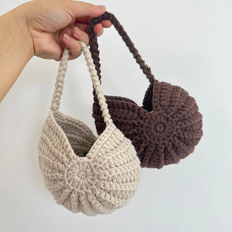 Handmade Seaside Messenger Bag - Womens Crossbody Bag with Conch Shell and Pearls - ZOOMNSTORE