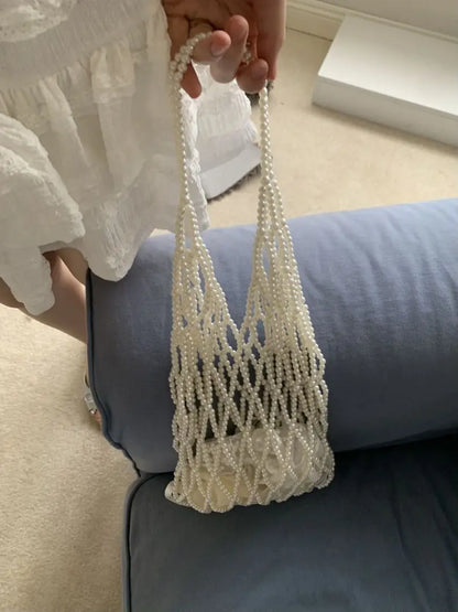 Handmade Hollow Out Shoulder Lunch Bag - Large Capacity Womens Tote  Cosmetic Bag - ZOOMNSTORE