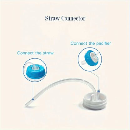 1pc 5oz/150ml Hands-Free PP Feeding Bottle with Straw Brush, Self-Feeding Normal-Neck Baby Bottle Set. - ZOOMNSTORE