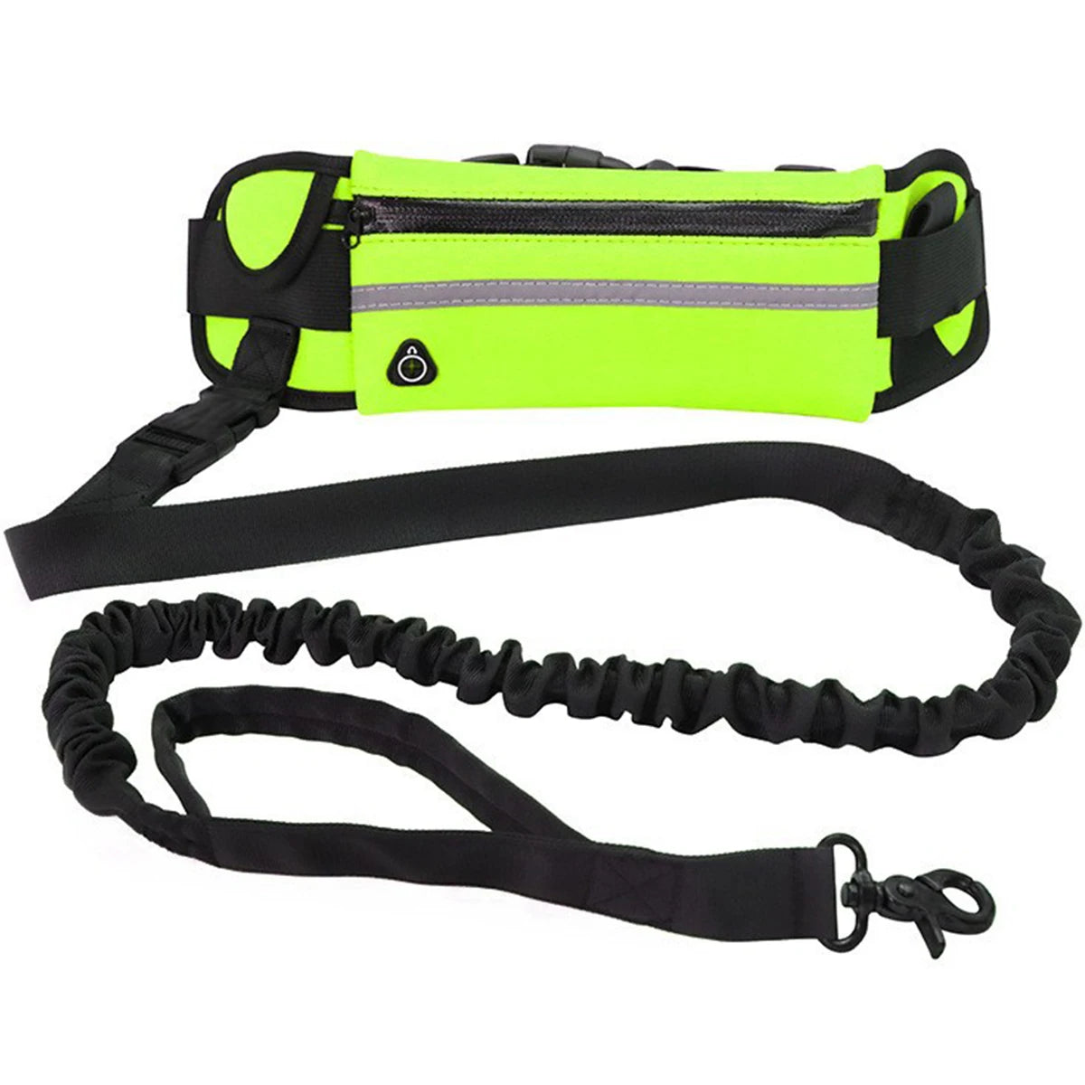 Hands-Free Reflective Dog Leash with Waist Bag - Elastic Belt for Running and Walking - ZOOMNSTORE
