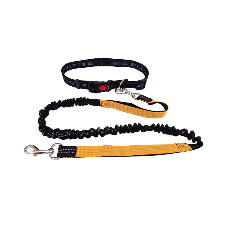 Hands-Free Dog Leash - Adjustable Waist Belt  Chest Strap for Walking Running Jogging - ZOOMNSTORE