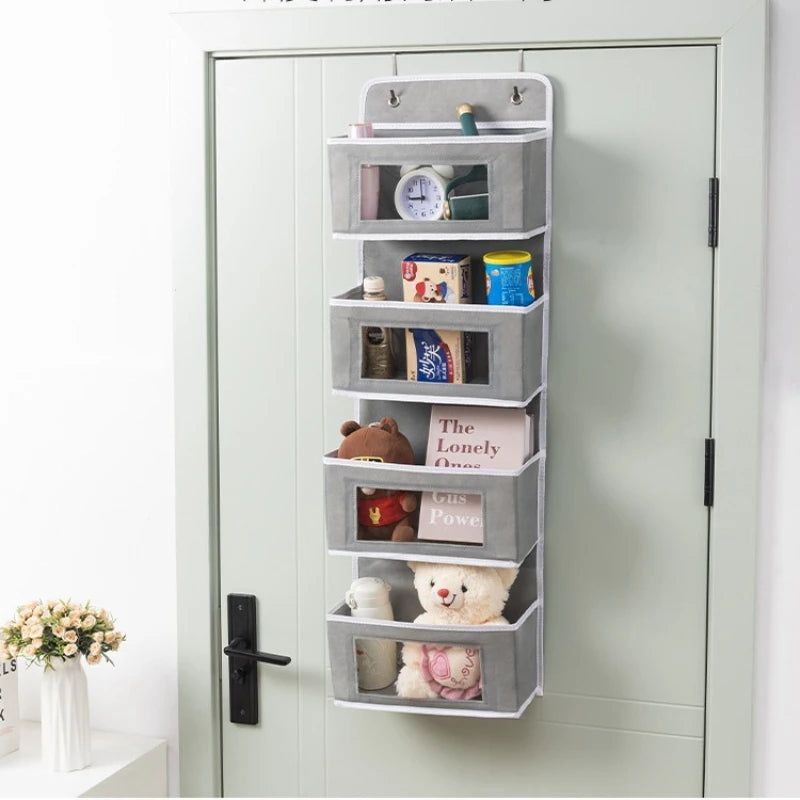 5-Shelf Hanging Storage Organizer - Behind Door, Anti-Tilt, 5 Large Capacity Pockets, Suitable for Bedroom, Bathroom - ZOOMNSTORE