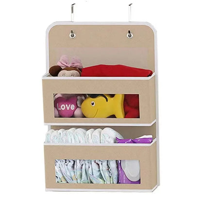 5-Shelf Hanging Storage Organizer - Behind Door, Anti-Tilt, 5 Large Capacity Pockets, Suitable for Bedroom, Bathroom - ZOOMNSTORE
