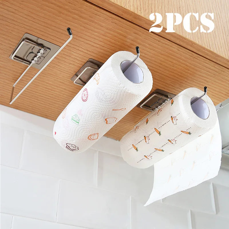Hanging Toilet Paper Holder  Towel Rack - Bathroom Storage Stand - ZOOMNSTORE