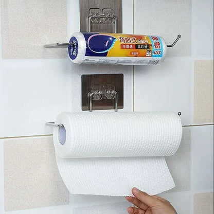 Hanging Toilet Paper Holder  Towel Rack - Bathroom Storage Stand - ZOOMNSTORE