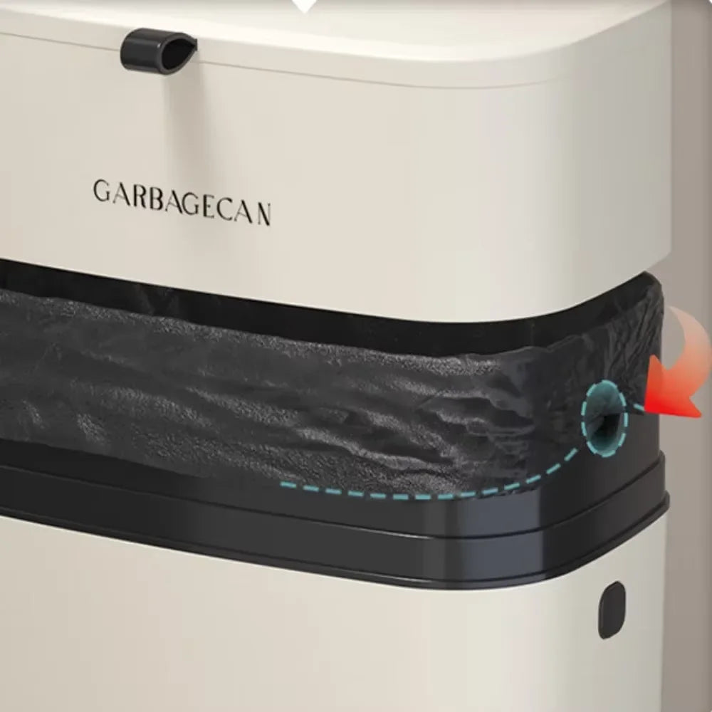 Hanging Trash Can - Stylish Kitchen  Bathroom Waste Bin with Flip Cover - ZOOMNSTORE