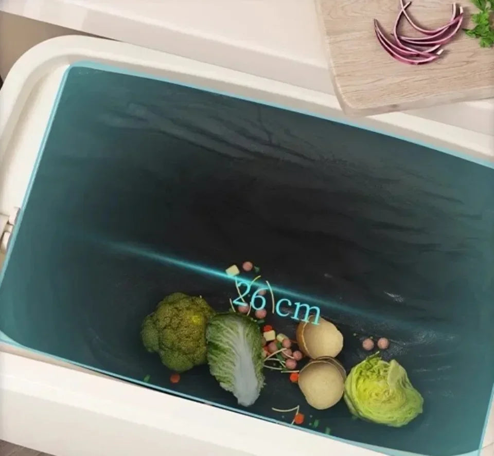 Hanging Trash Can - Stylish Kitchen  Bathroom Waste Bin with Flip Cover - ZOOMNSTORE