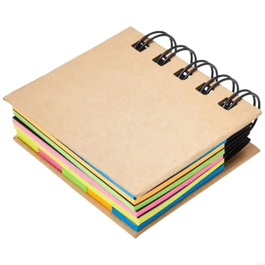 Spiral Notebook with Sticky Notes - Hard Cover Memo Pad for School  Office - ZOOMNSTORE