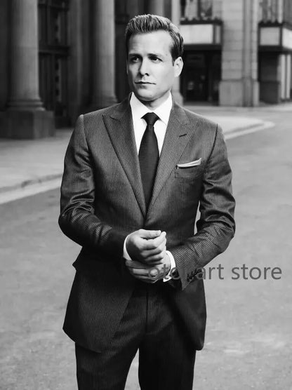 Harvey Specter Motivational Quotes Canvas Art - Inspirational Lawyer Wall Decor for Home Office - ZOOMNSTORE