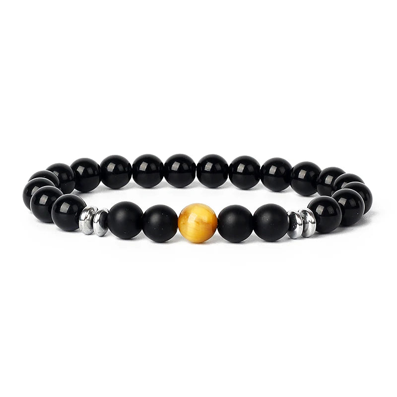 Hematite Magnetic Bracelet Man Weight Loss Bracelet Natural Stone Magnetic Bracelet Slimming Woman Health Care Therapy Jewelry