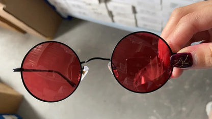 Vintage Round Sunglasses – Polarized UV Protection Metal Frame Eyewear for Men & Women