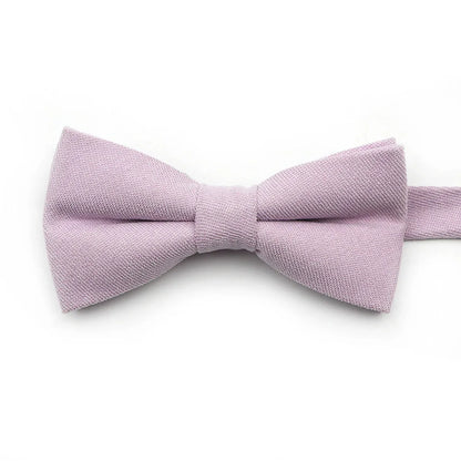 Solid Color Suede Bow Tie - Classic Men  Kids Bowknot for Weddings