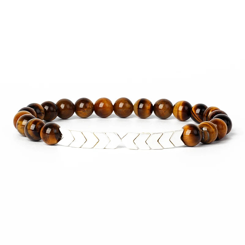 Hematite Magnetic Bracelet Man Weight Loss Bracelet Natural Stone Magnetic Bracelet Slimming Woman Health Care Therapy Jewelry
